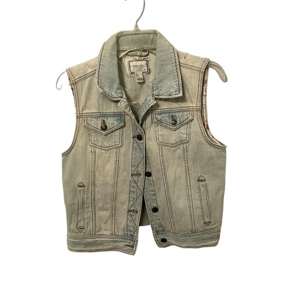 Vintage Forever 21 Button Down Denim Vest - Picture 4 of 5